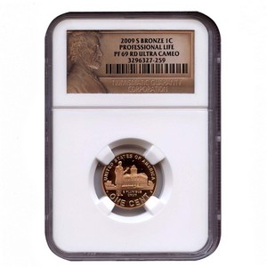2009 S Lincoln Cent Professional Life PF69 RD UC NGC