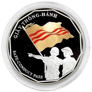 2010 New Zealand Silver Giay Thong-Hanh 1oz Coin and Safe-Conduct Pass