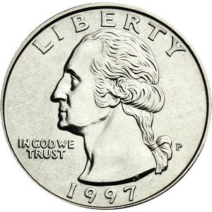 1997 P Washington Quarter BU