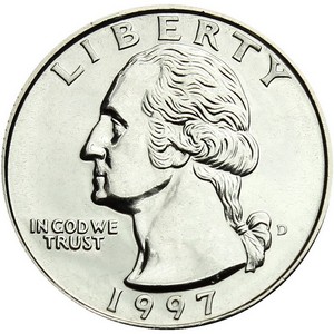 1997 D Washington Quarter BU
