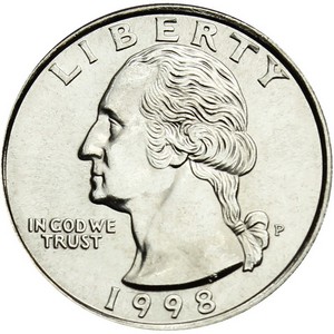 1998 P Washington Quarter BU