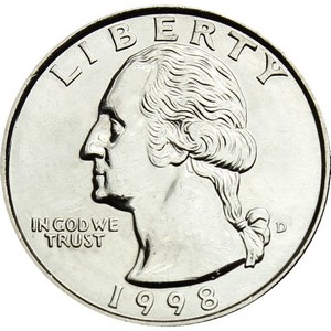 1998 D Washington Quarter BU