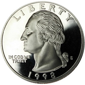 1998 S Washington Quarter PF