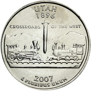 2007 D Utah State Quarter BU