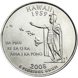 2008 D Hawaii State Quarter BU