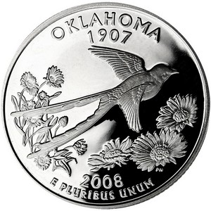 2008 S Oklahoma State Quarter PF