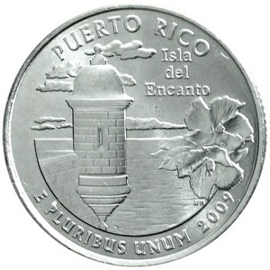 2009 P Puerto Rico US Territories Quarter BU
