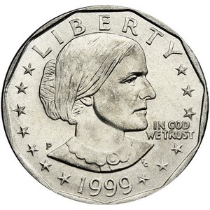 1999 P Susan B Anthony Dollar BU