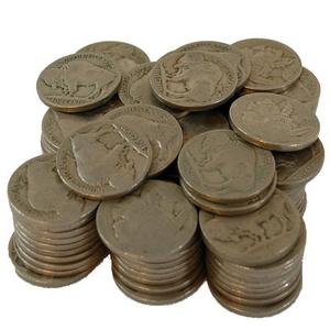 100pc No Date Buffalo Nickel Grab Bag
