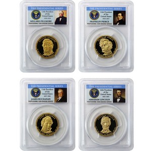 2010 S Presidential Dollars 4pc Set PR69 DCAM PCGS