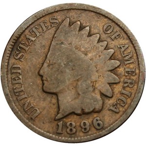 1896 Indian Head Cent G/VG