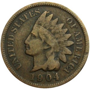 1904 Indian Head Cent G/VG
