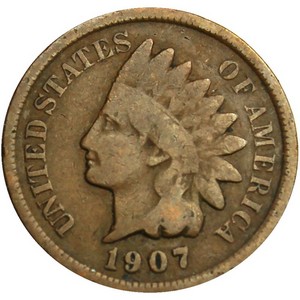 1907 Indian Head Cent G/VG