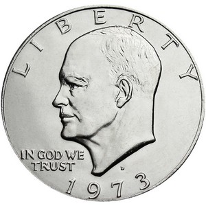 1973 D Eisenhower Dollar BU
