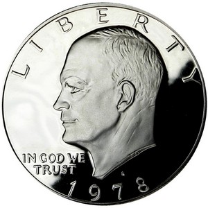 1978 S Eisenhower Clad Dollar PF