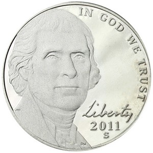 2011 S Jefferson Nickel PF