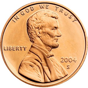 2004 S Lincoln Cent Memorial Reverse PF