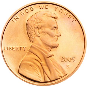 2005 S Lincoln Cent Memorial Reverse PF