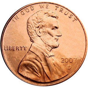 2007 D Lincoln Cent Memorial Reverse BU