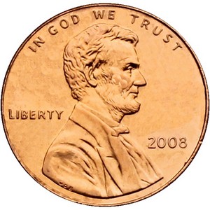 2008 Lincoln Cent Memorial Reverse BU