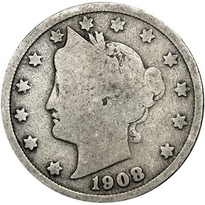 1908 Liberty Nickel AG/G