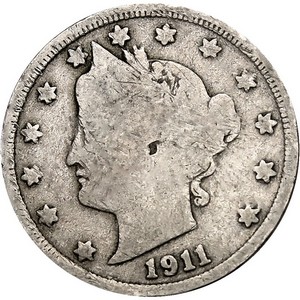1911 Liberty Nickel AG/G