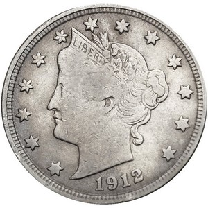 1912 S Liberty Nickel AG/G
