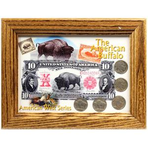 The American Buffalo Frame and Buffalo Nickel Coin Set