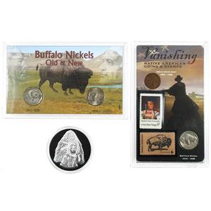 Old West Coin Stamp and Medallion Set
