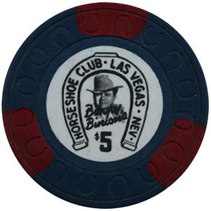 Horseshoe Club Las Vegas Nevada Benny Binion 100pc Box of $5 Poker Chips