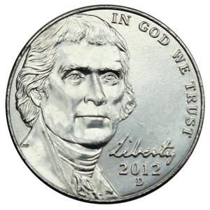 2012 D Jefferson Nickel BU