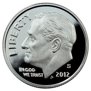 2012 S Roosevelt Dime PF