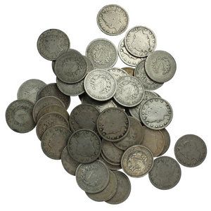 50pc Liberty Head V Nickel Grab Bag