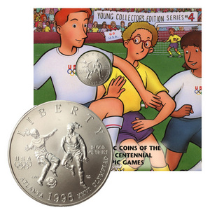 1996 S Olympic Soccer Half Dollar Young Collectors Edition Series 4
