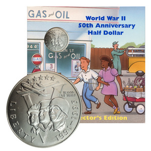 1993 P World War II Half Dollar Young Collectors Edition
