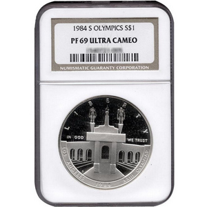 1984 S Olympic Silver Dollar PF69 UC NGC