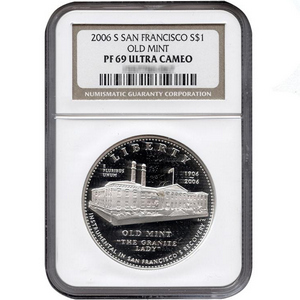 2006 S San Francisco Old Mint Silver Dollar PF69 UC NGC