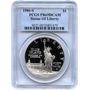 1986 S Statue Of Liberty Silver Dollar PR69 DCAM PCGS 