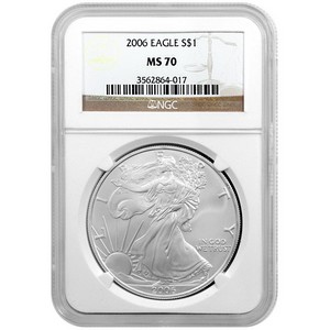 2006 Silver American Eagle MS70 NGC