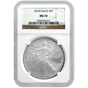 2010 Silver American Eagle MS70 NGC