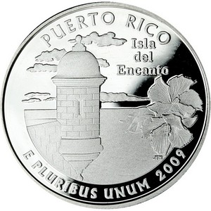 2009 S Silver Puerto Rico US Territories Quarter PF