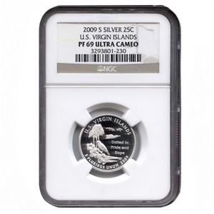2009 S Silver US Virgin Islands US Territories Quarter PF69 UC NGC