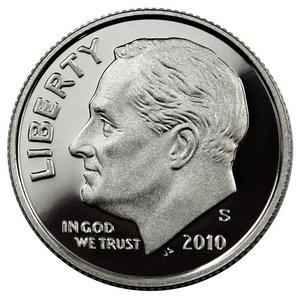 2010 S Silver Roosevelt Dime PF