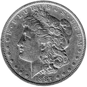 1921 S Morgan Silver Dollar VF