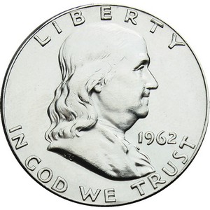 1962 D Silver Franklin Half Dollar VG/XF