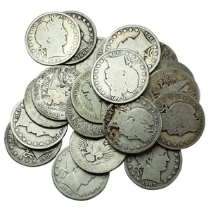 20pc Circulated Silver Barber Quarter Grab Bag