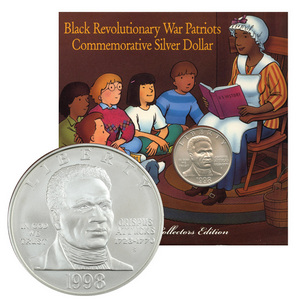 1998 S Black Revolutionary War Patriots Silver Dollar Young Collectors Edition