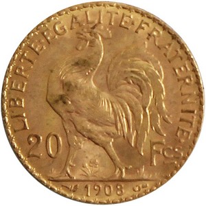 France Rooster Gold 20 Francs Date Our Choice