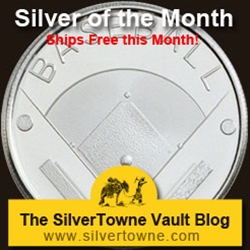 Baseball 1oz .999 Silver Medallion - The May 2013 Silver of the Month