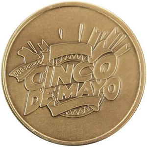 Cinco De Mayo Bronze Medallion